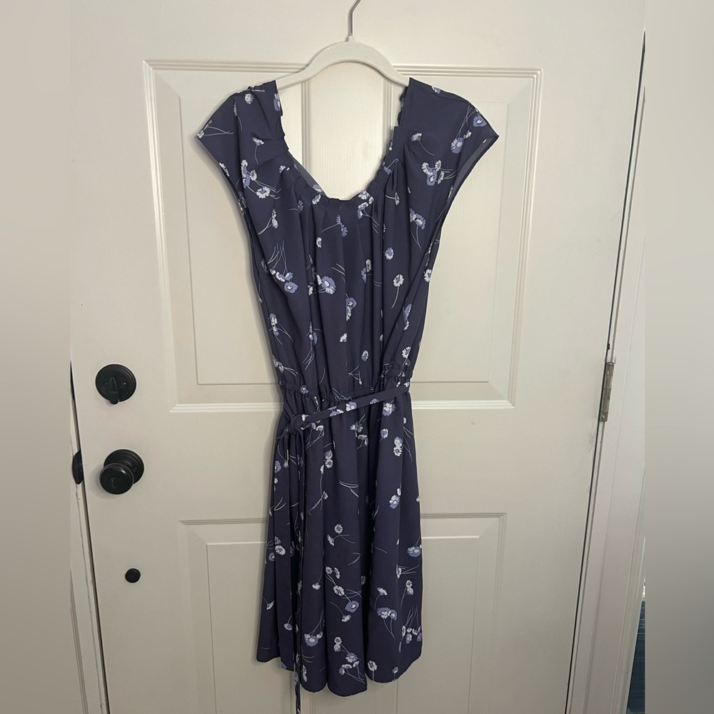Lauren Conrad Floral Blue Dress Size XL